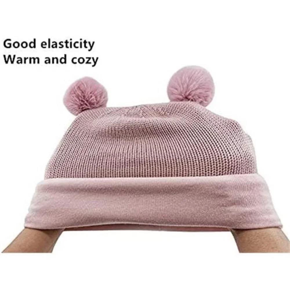 Baby Winter Hat Scarf Set, Unisex Infant Toddler Kids Hat Scarf